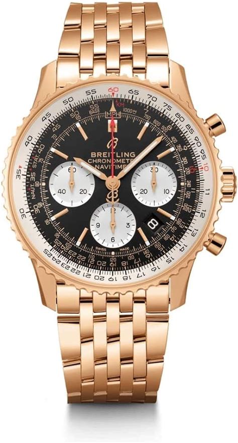 breitling rose gold watch|breitling gold watches for sale.